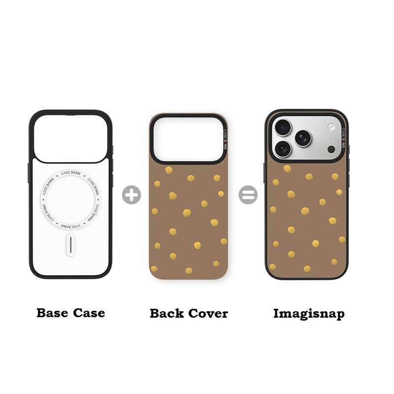 Caramel Brown Polka Dots Imagisnap - CaseBangImagisnapCaseBangSamsung S25 UltraBack Cover+Base Case