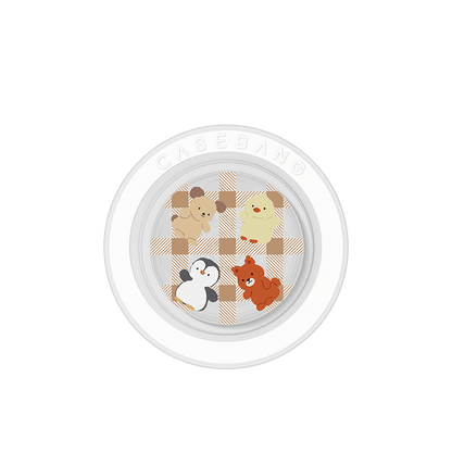 Casebang MagSafe Airbag Grip Stand - CaseBangMagSafe Airbag Grip StandCaseBangCHEQUERED BEAR