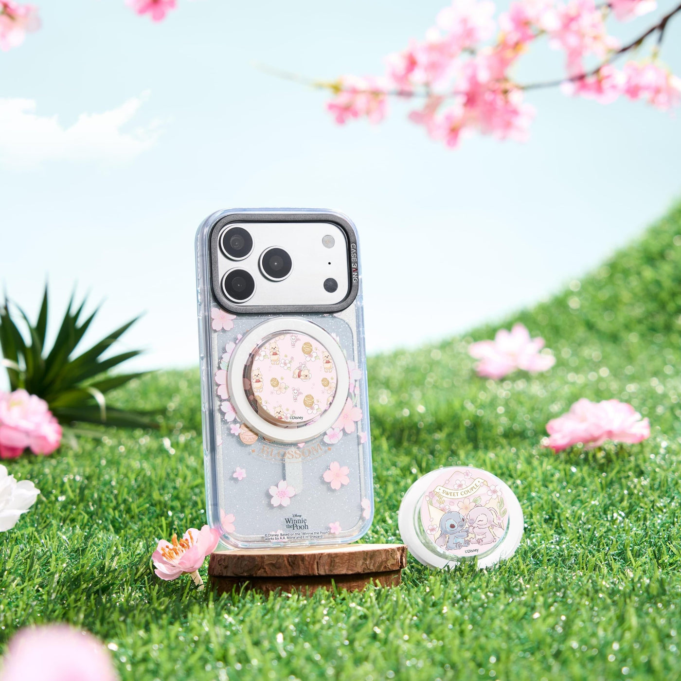 Cherry Blossom Series MagSafe Airbag Grip Stand - CaseBangMagSafe Airbag Grip StandCaseBangSweet Chip&Dale