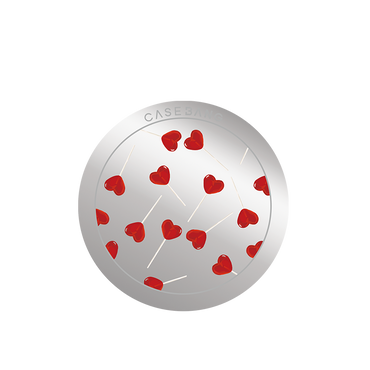 Red Heart back cover for MagSafe grip stand