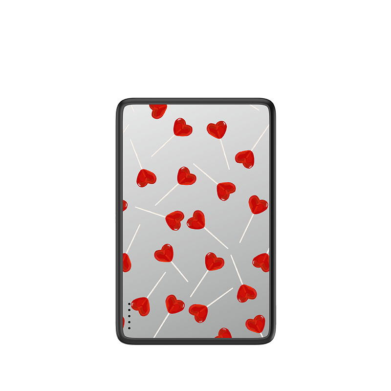 Red Heart magnetic power bank