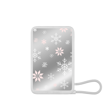 Christmas Series Power Bank Build - in Cable - CaseBangPower BankCaseBangIcy Pink Snowflake/For Lightning