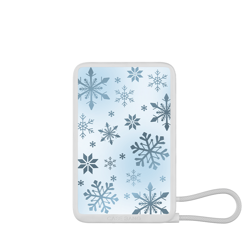 Christmas Series Power Bank Build - in Cable - CaseBangPower BankCaseBangIcy Blue Snowflake/For Lightning