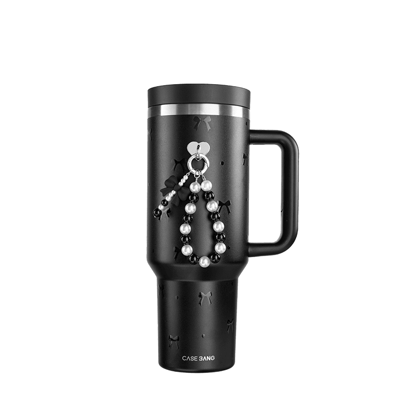 Classic Black Bow Insulated Tumbler - CaseBangOthersCaseBang