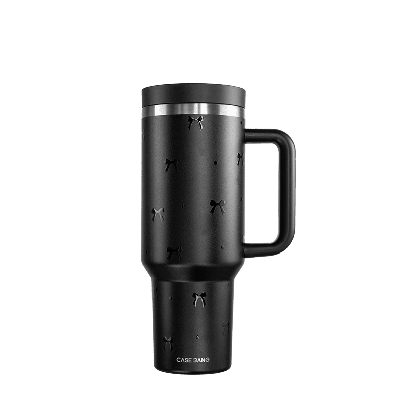 Classic Black Bow Insulated Tumbler - CaseBangOthersCaseBang