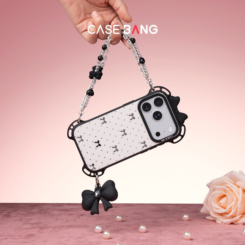 Classic Black Bow Phone Charm - CaseBangPhone CharmCaseBang