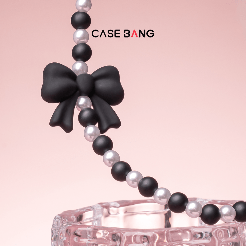 Classic Black Bow Wrist Strap - CaseBangWrist StrapCaseBang
