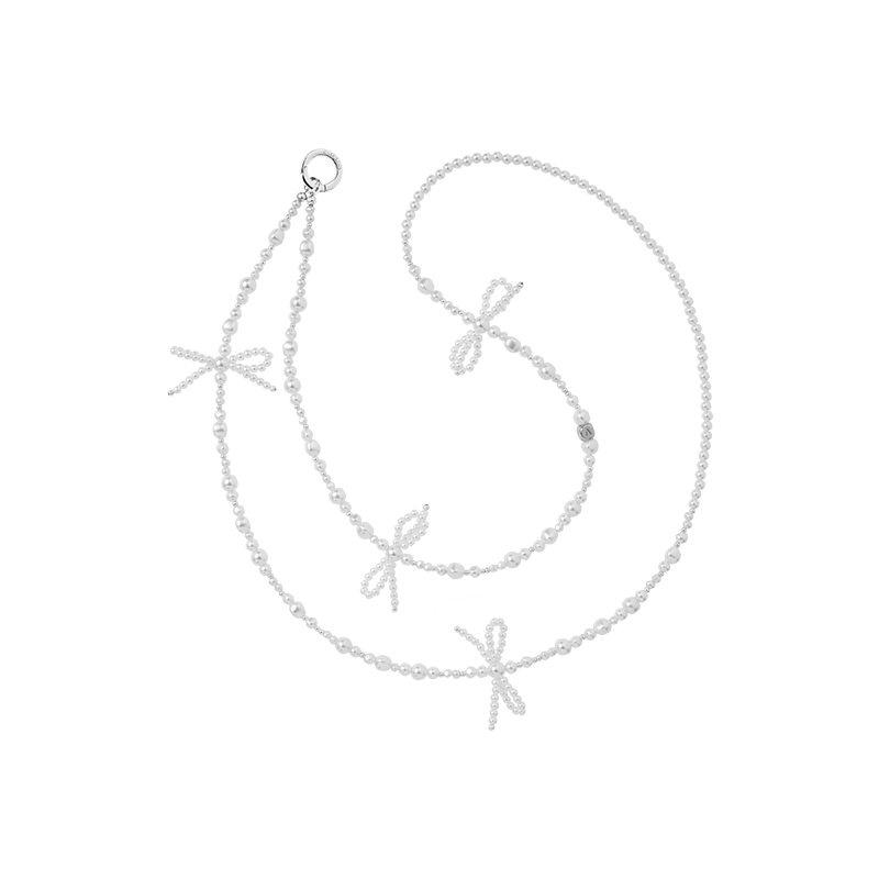 Classic Bow Cross - body Strap - CaseBangPhone CharmCaseBangWhite