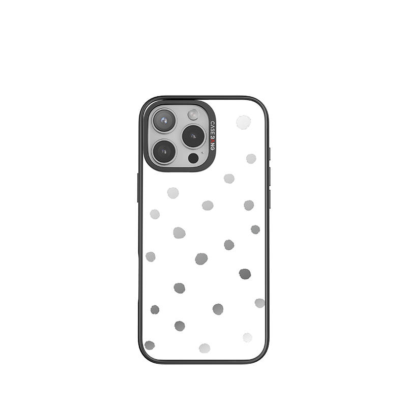 Coconut White Polka Dots Imagisnap - CaseBangImagisnapCaseBangiPhone 16 Pro MaxBack Cover+Base Case