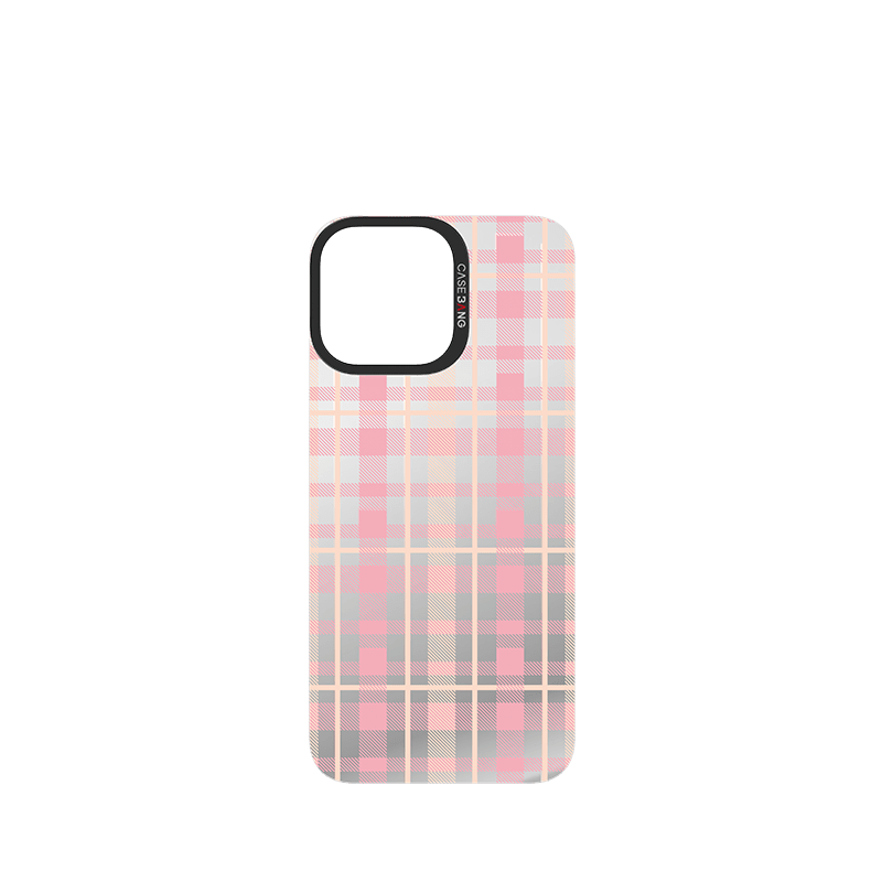 CREAMY PINK PLAID Imagisnap - CaseBangImagisnapCaseBangiPhone 13Back Cover