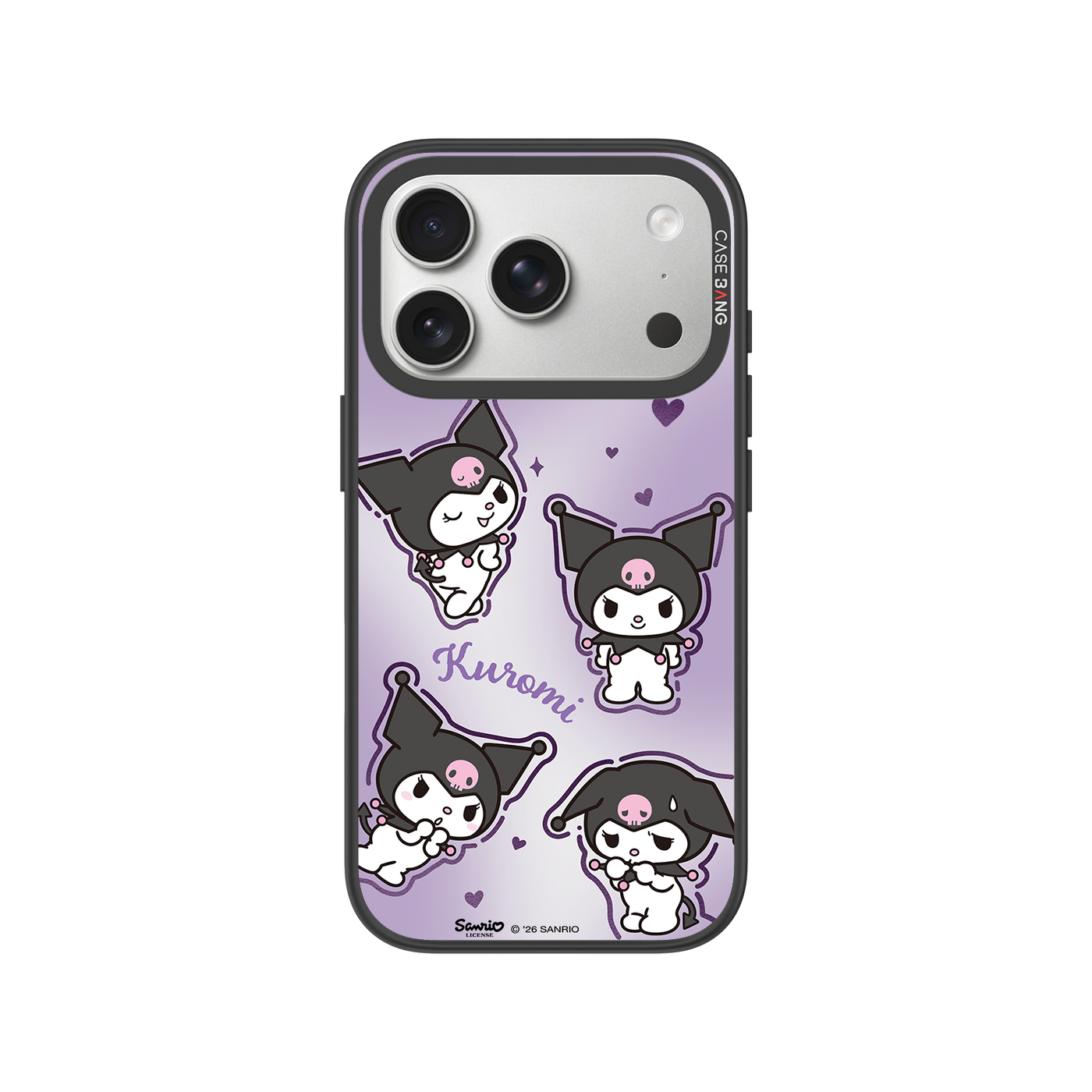 Soft Purple Kuromi Snap-On Phone Case