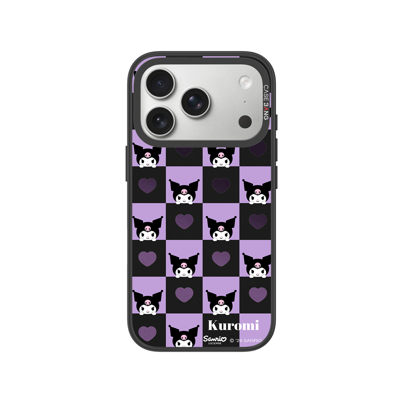 Kuromi Checkerboard Snap-On Phone Case