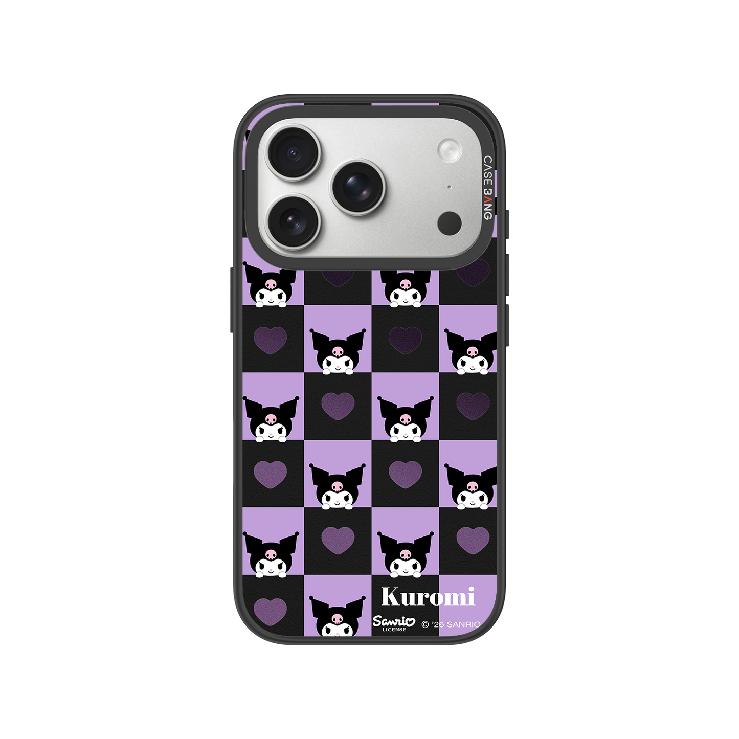 Kuromi Checkerboard Snap-On Phone Case