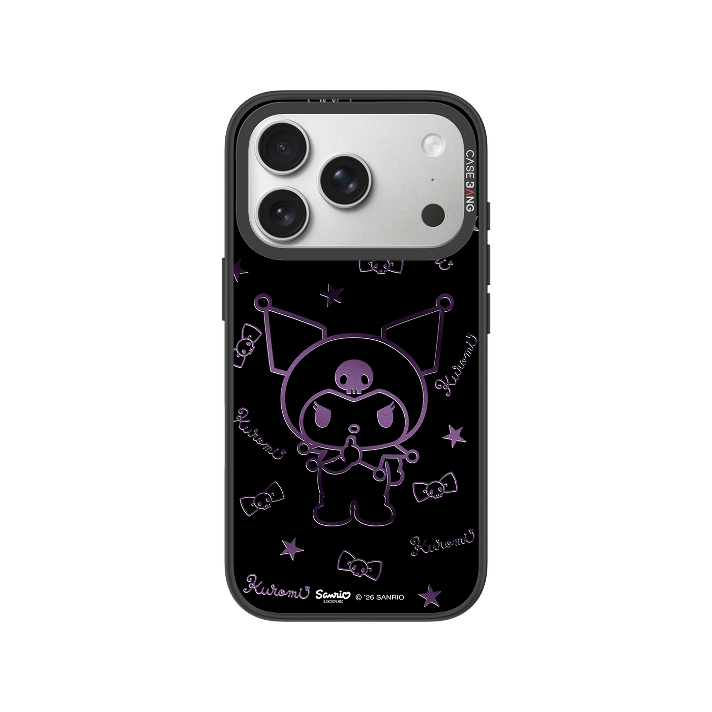 Neon Outline Kuromi Snap-On Phone Case