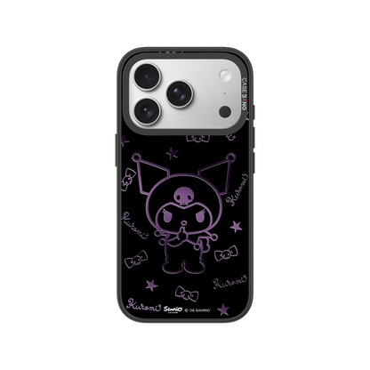 Neon Outline Kuromi Snap-On Phone Case