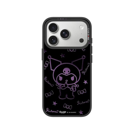 Neon Outline Kuromi Snap-On Phone Case