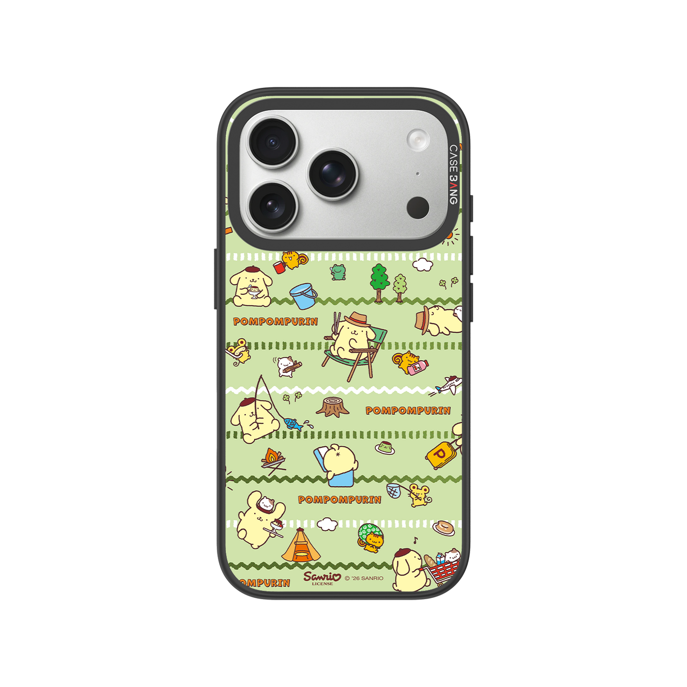 Camping Pompom Snap-On Phone Case