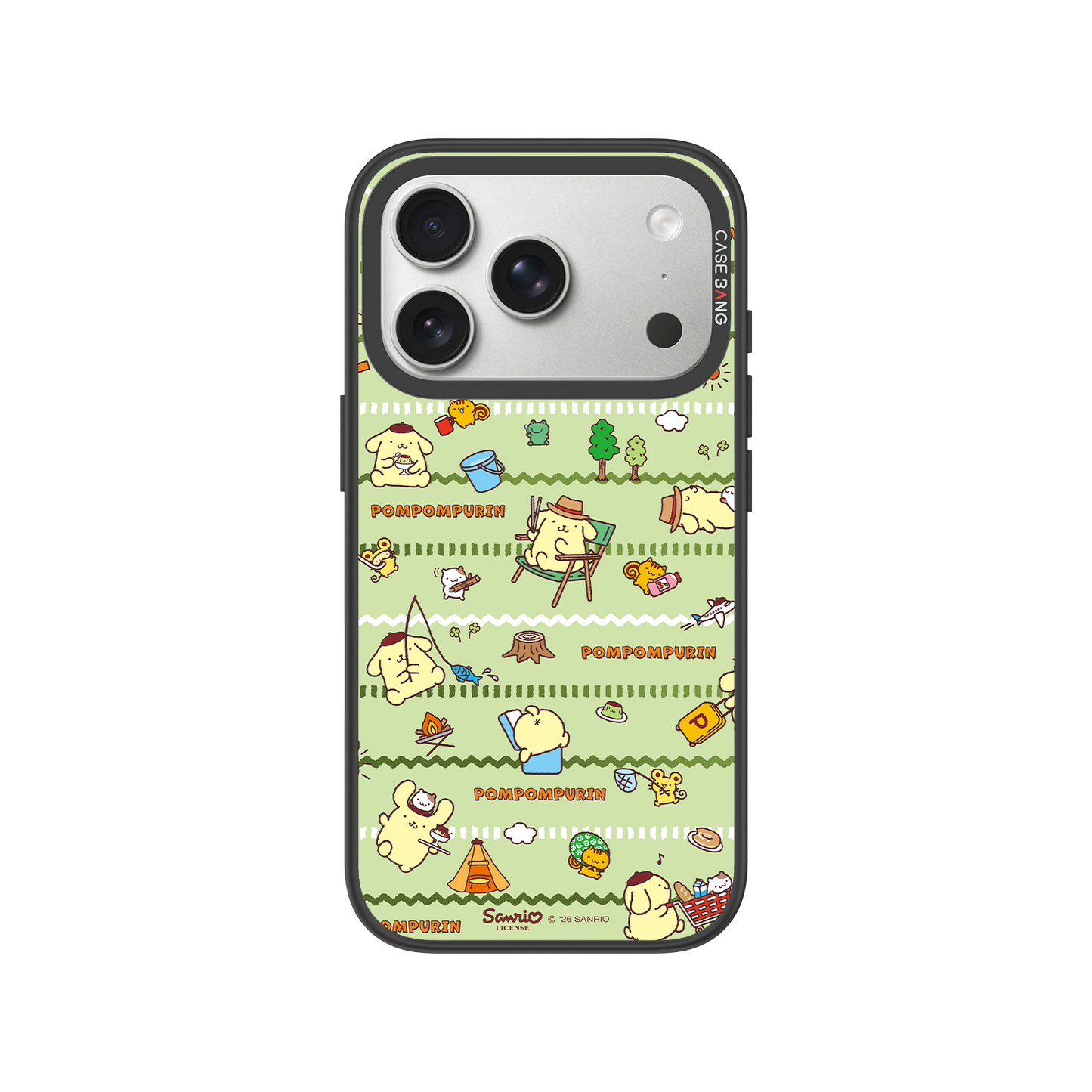 Camping Pompom Snap-On Phone Case