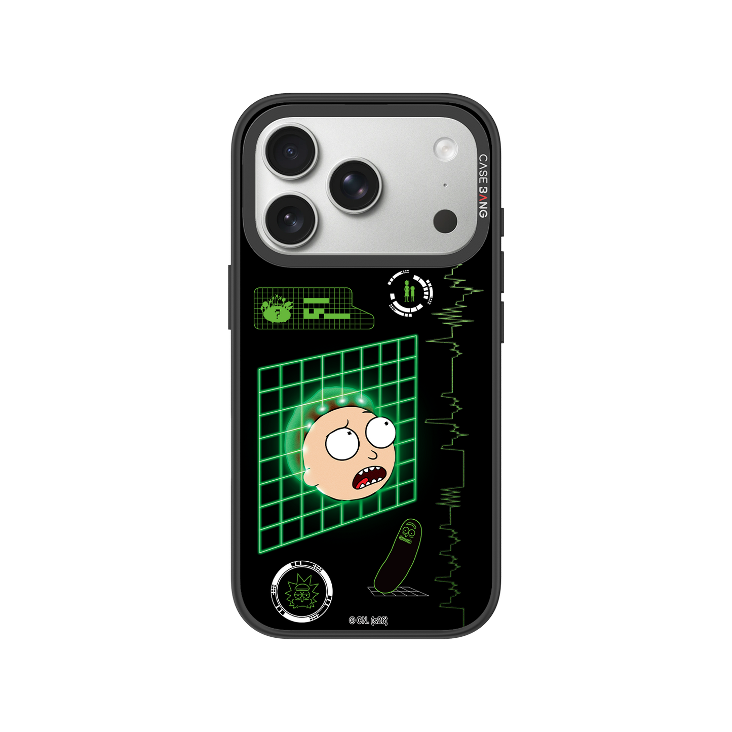 Grid Scan Morty Snap-On Phone Case