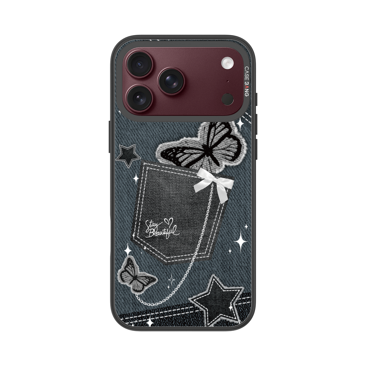Denim Pocket Snap-On Phone Case