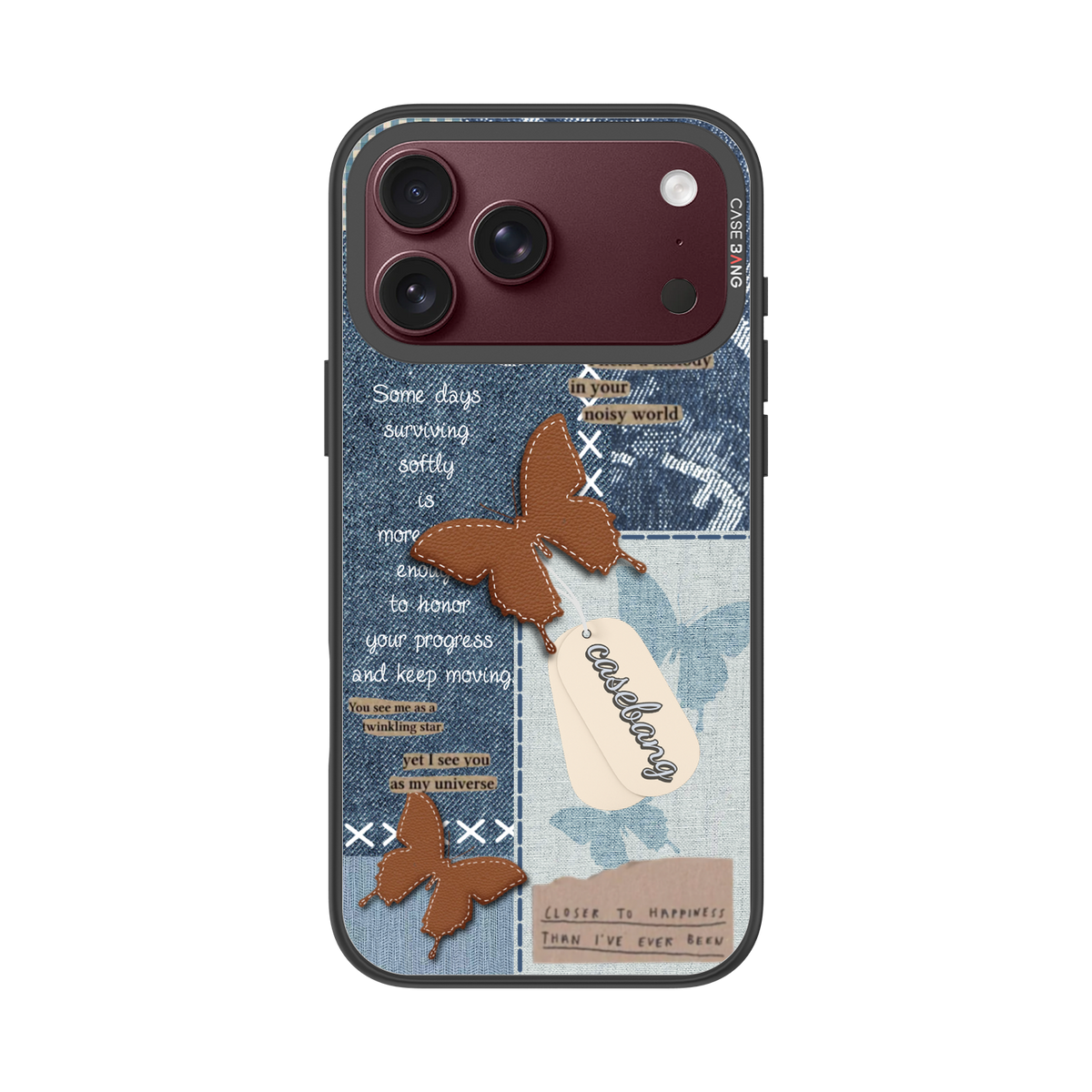 Denim Patchwork Snap-On Phone Case