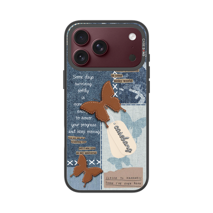 Denim Patchwork Snap-On Phone Case