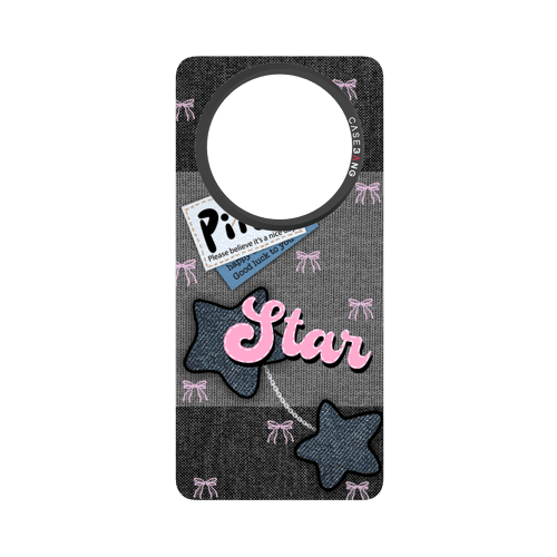 Denim Sweetie Series Snap - On Phone Case - CaseBangImagiSnap Case MagSafe CompatibleCaseBangMate 60Pink - Blue Stars