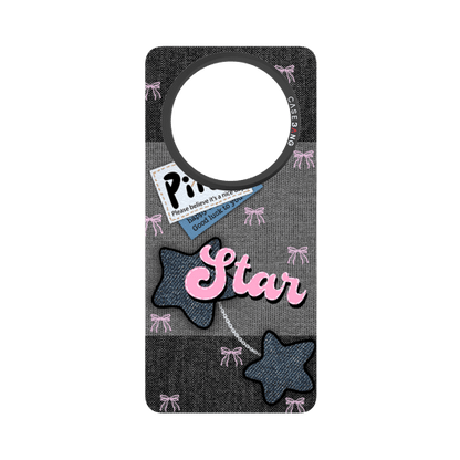 Denim Sweetie Series Snap - On Phone Case - CaseBangImagiSnap Case MagSafe CompatibleCaseBangMate 60Pink - Blue Stars
