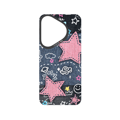 Denim Sweetie Series Snap - On Phone Case - CaseBangImagiSnap Case MagSafe CompatibleCaseBangP70Pink Star