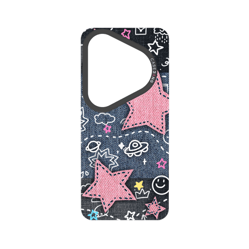 Denim Sweetie Series Snap - On Phone Case - CaseBangImagiSnap Case MagSafe CompatibleCaseBangP80 UltraPink Star