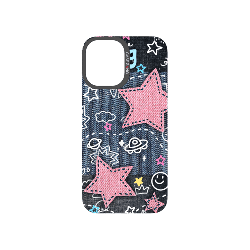 Denim Sweetie Series Snap - On Phone Case - CaseBangImagiSnap Case MagSafe CompatibleCaseBangiPhone 16Pink Star