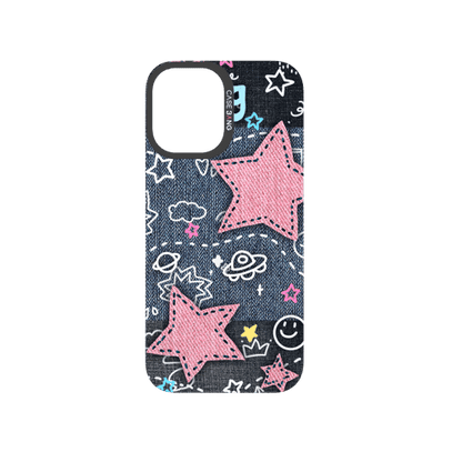Denim Sweetie Series Snap - On Phone Case - CaseBangImagiSnap Case MagSafe CompatibleCaseBangiPhone 17Pink Star