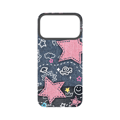 Denim Sweetie Series Snap - On Phone Case - CaseBangImagiSnap Case MagSafe CompatibleCaseBangiPhone 17 Pro MaxPink Star
