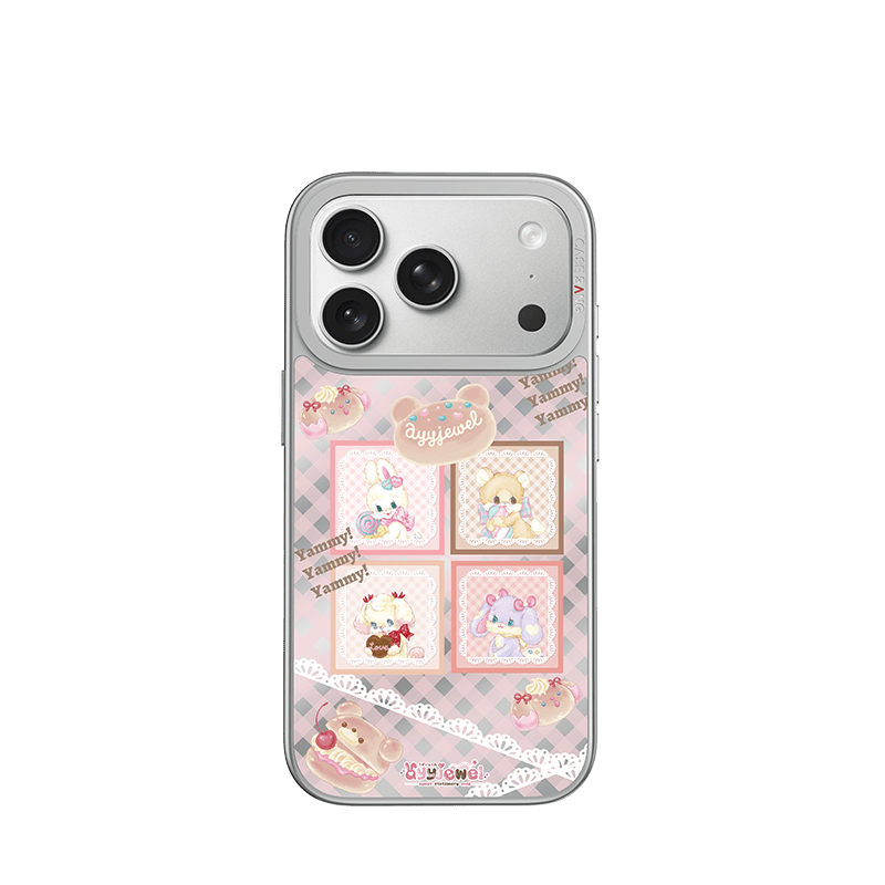 Dessert Magic Series Unijoy - CaseBangUnijoyCaseBangDessert Grid - SILVER FRAMEiPhone 14 Pro
