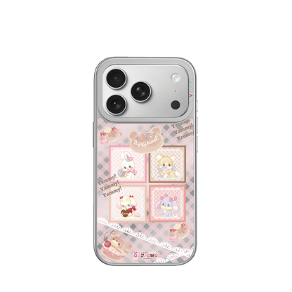 Dessert Magic Series Unijoy - CaseBangUnijoyCaseBangDessert Grid - SILVER FRAMEiPhone 14 Pro