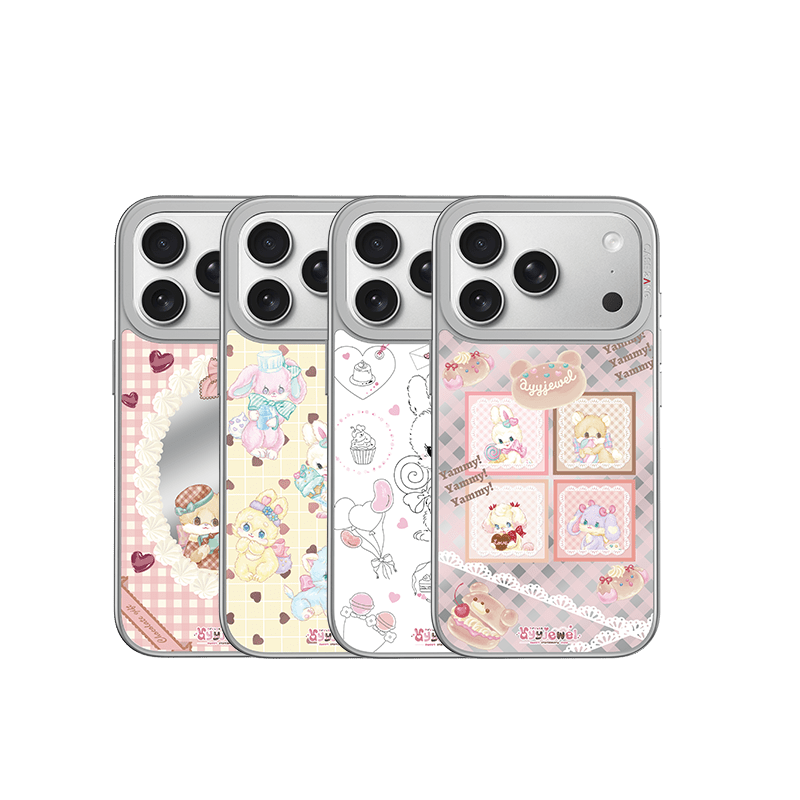 Dessert Magic Series Unijoy - CaseBangUnijoyCaseBangDessert Grid - SILVER FRAMEiPhone 14 Pro