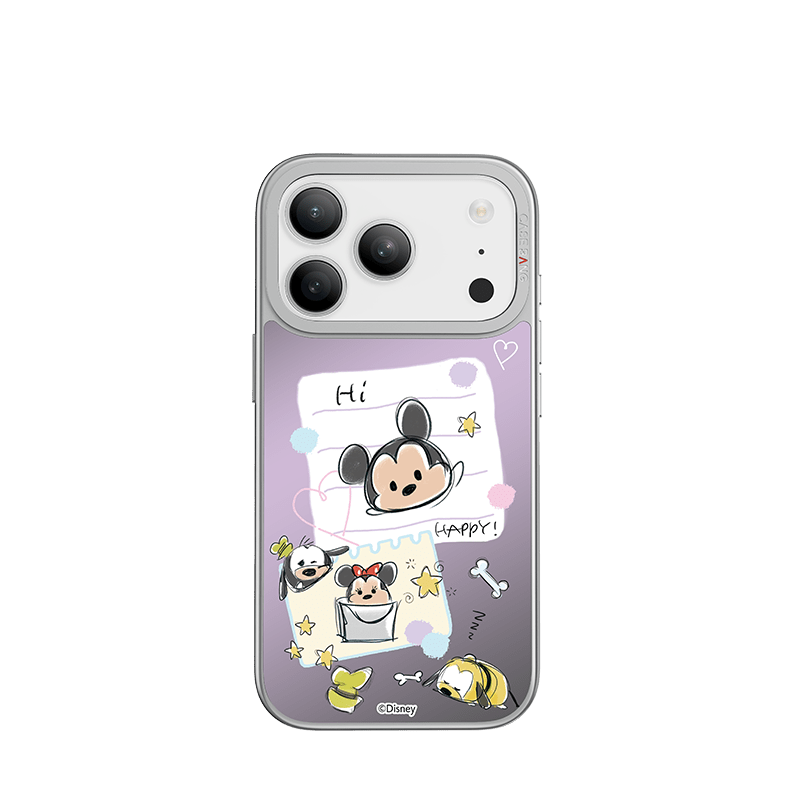 Disney Tsum Tsum Silver Unijoy - CaseBangUnijoyCaseBangMickey Minnie NotesiPhone 14 Pro