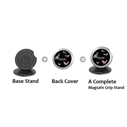 Dream Of Butterfly MagSafe Grip Stand - CaseBangMagsafe Grip StandCaseBangBase Stand + Back Cover