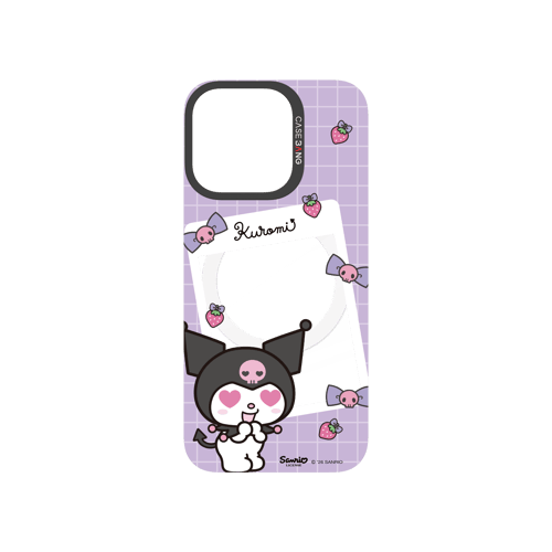 Purple Kuromi Letter Snap-On Phone Case