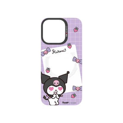Purple Kuromi Letter Snap-On Phone Case