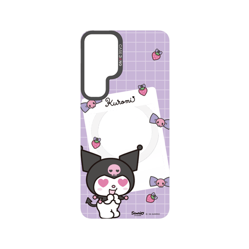 Purple Kuromi Letter Snap-On Phone Case
