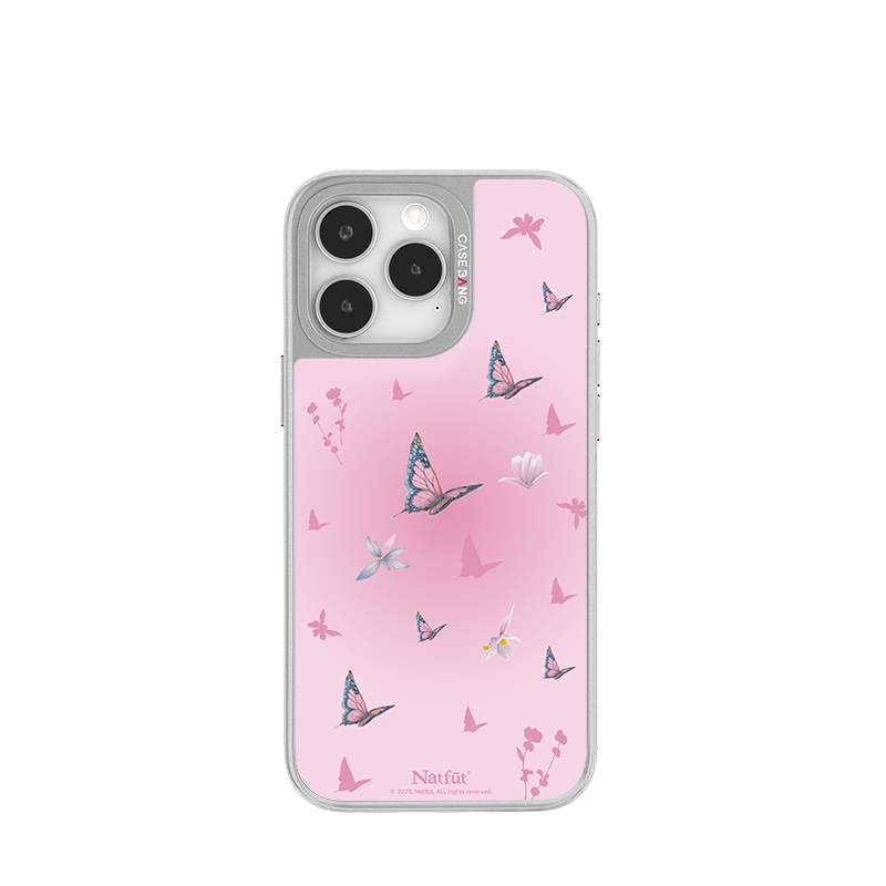 Ethereal Garden Silver Unijoy - CaseBangUnijoyCaseBangPink ButterflyiPhone 14 Pro