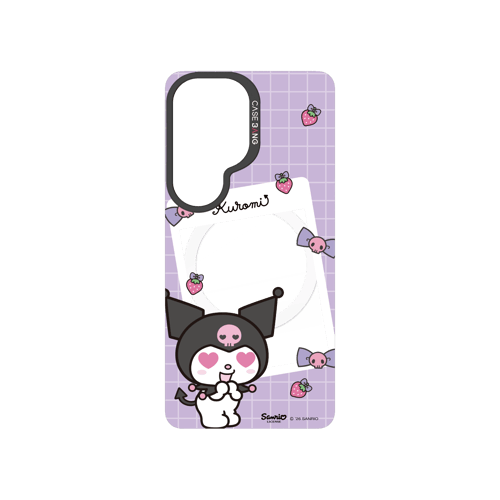 Purple Kuromi Letter Snap-On Phone Case