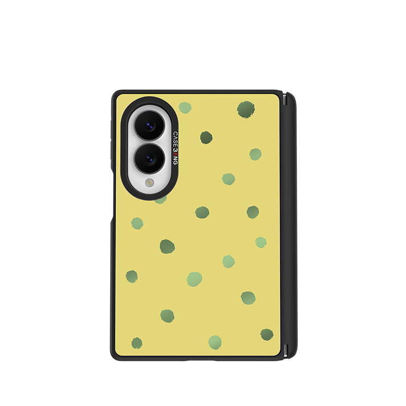 Apricot Yellow Polka Dots Snap-On Case for Galaxy Z Fold8