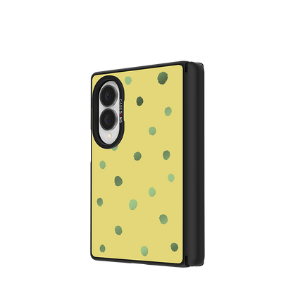 Apricot Yellow Polka Dots Snap-On Case for Galaxy Z Fold8