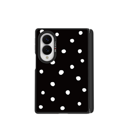 Black Polka Dots Snap-On Case for Galaxy Z Fold8