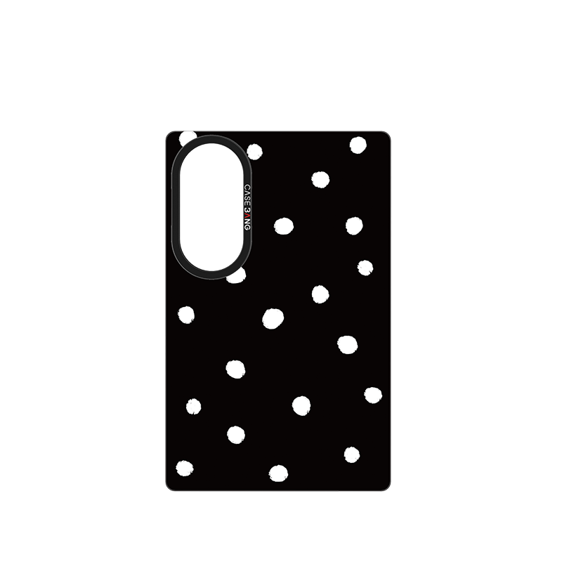 Black Polka Dots Snap-On Case for Galaxy Z Fold8