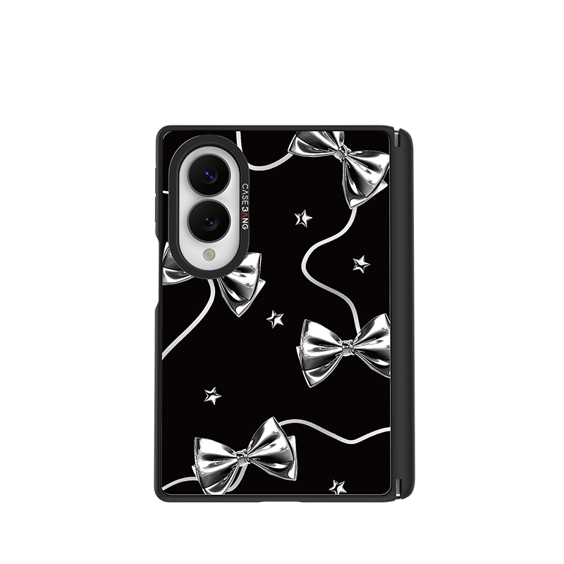 Black Silvery Snap-On Case for Galaxy Z Fold8
