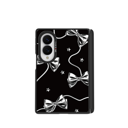 Black Silvery Snap-On Case for Galaxy Z Fold8