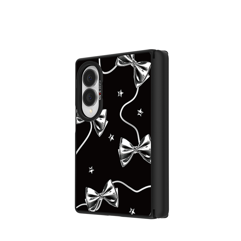 Black Silvery Snap-On Case for Galaxy Z Fold8